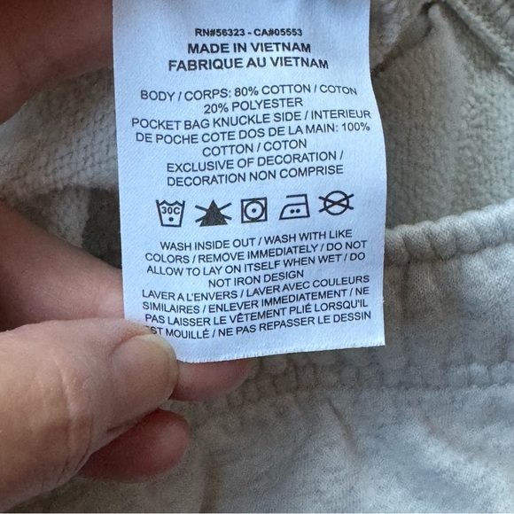 Nike Women’s Club Fleece Mid Rise Shorts Oatmeal Heather Size M - Picture 7 of 8